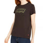 Camiseta Levi's Perfect Camo Batwing Logo Feminina Preta Tamanho X-G