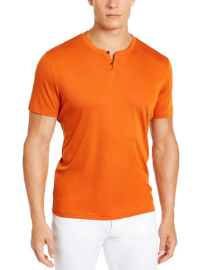 Calça Henley Stretch Soft Touch Masculina Alfani Laranja Tamanho XX-Grande