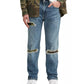 Calça Jeans Rasgada Levi's 541 Athletic Fit Masculina Azul Tamanho 32X32