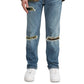 Calça Jeans Rasgada Levi's 541 Athletic Fit Masculina Azul Tamanho 36x30