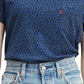 Camiseta Levi's Feminina Estampada em Algodão, Azul Marinho, Tamanho P