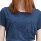 Camiseta Levi's Feminina Estampada em Algodão Perfect Azul Marinho Tamanho XX-G