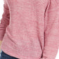 Blusa de malha waffle com ombros descobertos para calouros e juniores, tamanho X-G, vermelha