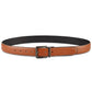 Cinto reversível de couro masculino Perry Ellis, marrom, tamanho 42 Reg