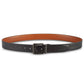 Cinto reversível de couro masculino Perry Ellis, marrom, tamanho 42 Reg