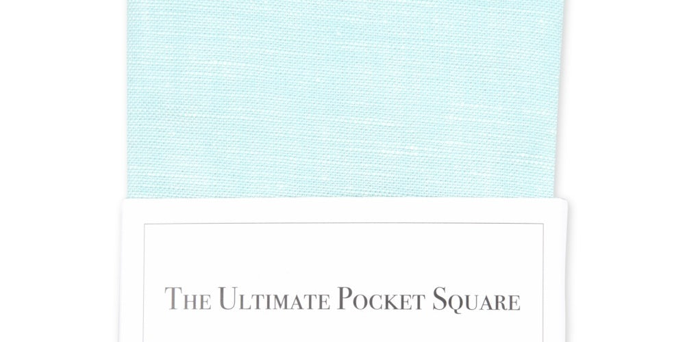 Lenço de bolso masculino Jetty Solid da Four In Hand, azul, tamanho regular