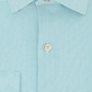 Camisa social masculina Van Heusen Regular Fit Performance Stretch, sem rugas, com gola flexível e micro pied-de-poule, azul, tamanho 17,2 x 36-37