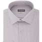 Camisa social masculina Van Heusen Classic/Regular Fit com gola flexível e xadrez elástico, cinza, tamanho 32-33
