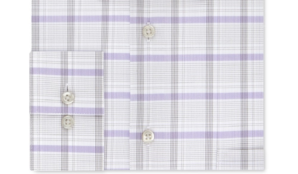 Camisa social masculina Van Heusen Classic/Regular Fit, sem vincos, com gola flexível elástica, tamanho 18X36-37, cinza