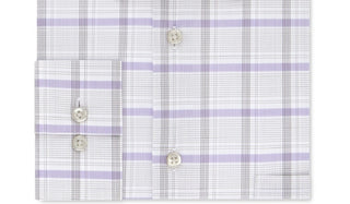 Camisa social masculina Van Heusen Classic/Regular Fit, sem vincos, com gola flexível elástica, tamanho 18X36-37, cinza