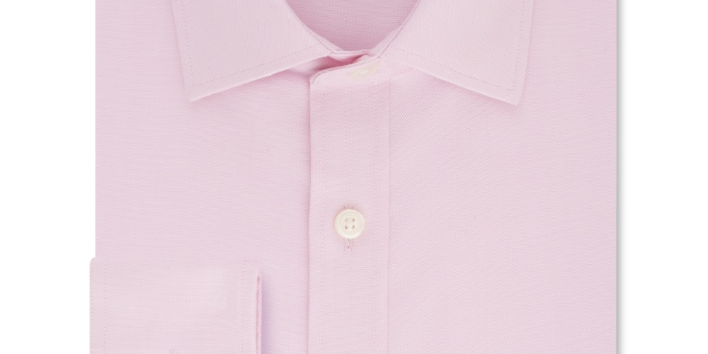 Camisa social masculina Tommy Hilfiger Athletic Fit Performance Stretch Th Flex Collar Solid Rosa Tamanho 16X34X35
