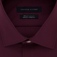 Camisa social masculina Tommy Hilfiger Slim Fit, sem passar a ferro, com estampa elástica, xadrez, vermelha, tamanho 16,5 x 36-37