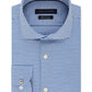 Camisa social masculina Tommy Hilfiger Slim Thflex Supima Stretch Check azul tamanho 16x34-35