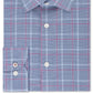 Camisa social masculina Tommy Hilfiger Slim-Fit Performance Stretch Check Roxa Tamanho 17,5x36-37