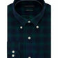 Camisa social masculina Tommy Hilfiger com gola verde, tamanho 18x34x35