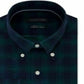 Camisa social masculina Tommy Hilfiger com gola verde, tamanho 18x34x35