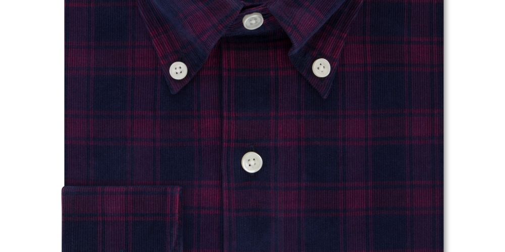 Camisa social masculina Tommy Hilfiger Classic Fit Check vermelha tamanho 17x34-35