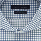 Camisa social masculina Tommy Hilfiger Classic Fit Non-Roll Thflex Supima Stretch Check, branca, tamanho 17x36-37