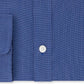 Camisa social masculina Tommy Hilfiger com ajuste atlético e gola flexível, azul-marinho, tamanho 17,5 x 32-33