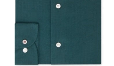Camisa social masculina Tommy Hilfiger Athletic Fit Flex Collar, verde, tamanho 17,5 x 36-37