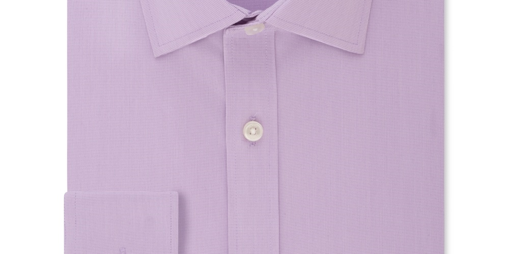 Camisa social Tommy Hilfiger masculina Thflex Performance Stretch Solid, roxa, tamanho 15,5 x 34-35