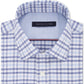 Camisa social masculina Tommy Hilfiger justa e elástica de desempenho, azul, tamanho 17,5 x 36 x 37