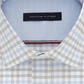 Camisa social xadrez slim fit masculina Tommy Hilfiger cinza tamanho 17,5 x 32-33