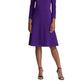 Vestido de festa Ralph Lauren feminino, decote redondo, acima do joelho, tamanho 4, roxo