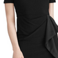 Vestido Ralph Lauren Feminino Manga Curta Gola Joia Acima do Joelho Preto Tamanho 16