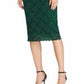 Vestido de renda recortado Ralph Lauren feminino, verde, tamanho 12