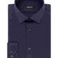 Camisa masculina DKNY Stretch Slim Fit com botões, azul marinho, tamanho 15x32-33