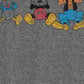 Camiseta gráfica de manga curta do grupo masculino híbrido Mickey cinza tamanho grande