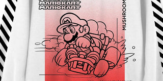 Moletom com estampa de cogumelo Mario Champ masculino híbrido, branco, tamanho XX-G