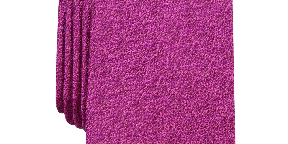 Gravata profissional Perry Ellis Masculina Portfolio Oslo Vermelha Tamanho Regular