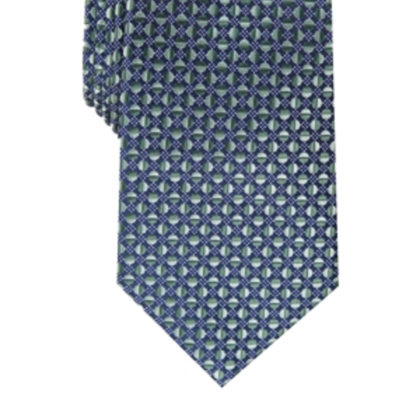 Gravata Perry Ellis Masculina Dexter Neat Verde Tamanho Regular