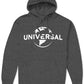 Moletom com capuz masculino com logotipo universal cinza escuro tamanho XX-G