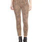 Calça jeans skinny feminina William Rast Perfect Animal-Print marrom escuro tamanho 26