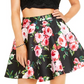 Top de renda e saia com estampa floral, tamanho 13, City Studios Juniors, 2 peças