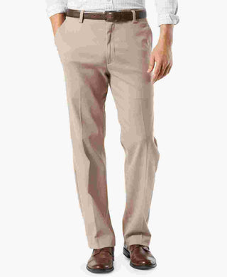 Calças Dockers Easy Classic Fit Khaki Stretch Masculinas Bege Escuro Tamanho 36X29