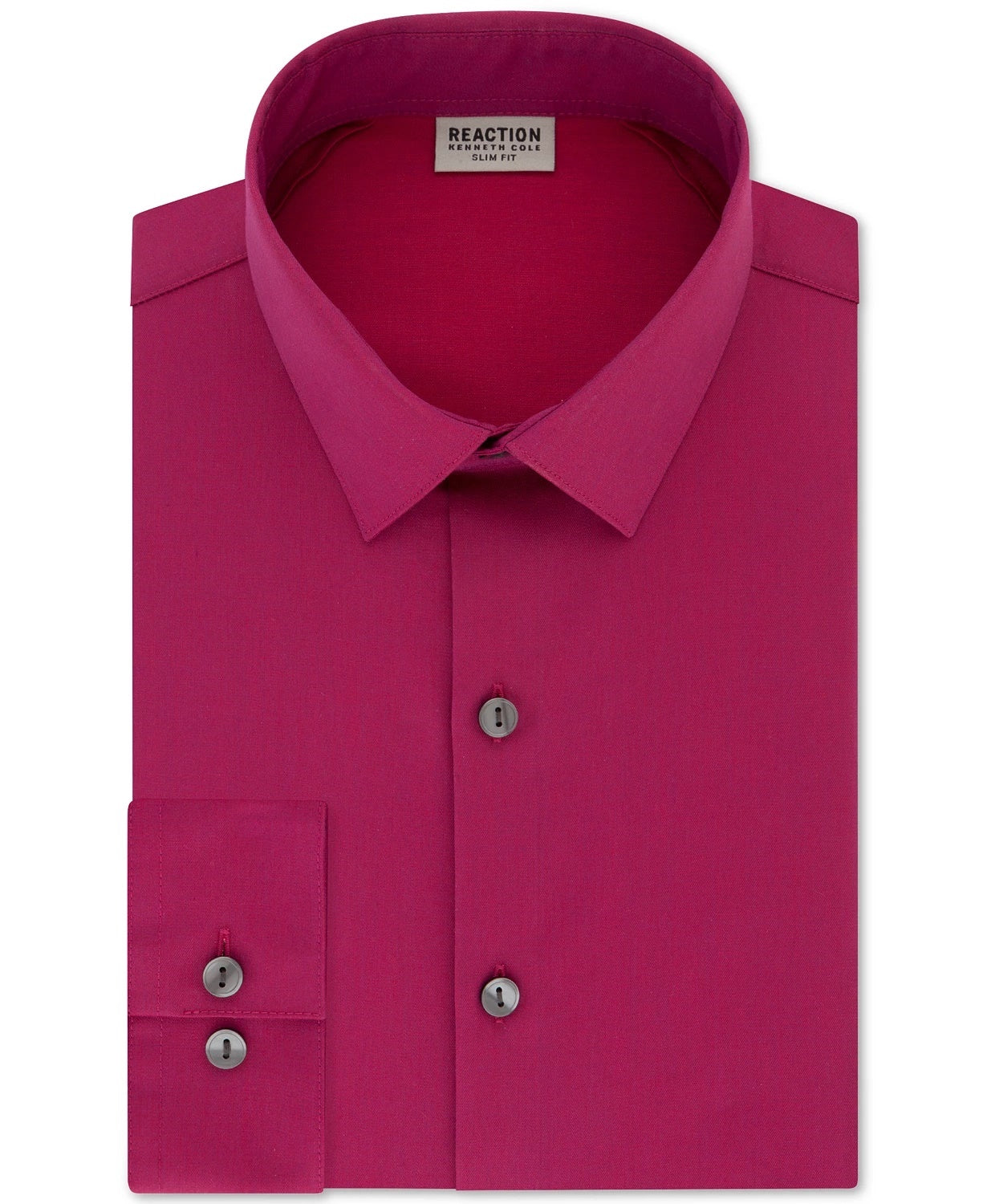 Camisa social masculina Kenneth Cole Reaction Slim Fit com botões para escritório, rosa, tamanho 15x34x35