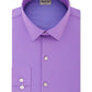 Camisa social masculina Kenneth Cole Reaction com gola slim fit elástica, roxa, tamanho 17x32-33