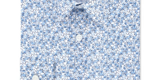 Camisa Calvin Klein Masculina Extreme Slim Fit Estampada Azul Tamanho 14,5X32-33