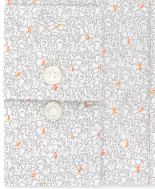 Camisa social masculina Calvin Klein extra slim fit com estampa elástica laranja tamanho 16,5 x 32 x 33