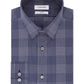 Camisa social masculina Calvin Klein Steel Slim Fit Stretch Azul Tamanho 17,5 x 32 x 33