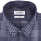 Camisa social masculina Calvin Klein Steel Slim Fit Stretch Azul Tamanho 17,5 x 32 x 33