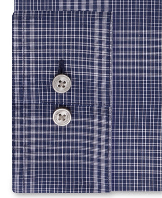 Camisa social masculina Calvin Klein Steel Slim Fit Stretch Azul Tamanho 17,5 x 32 x 33