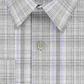 Camisa social masculina Calvin Klein xadrez com gola - bege, tamanho 15,5 x 34-35