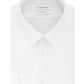 Camisa social Calvin Klein masculina extra slim fit, elástica, sem rugas, lisa, branca, tamanho 15,5 x 32-33