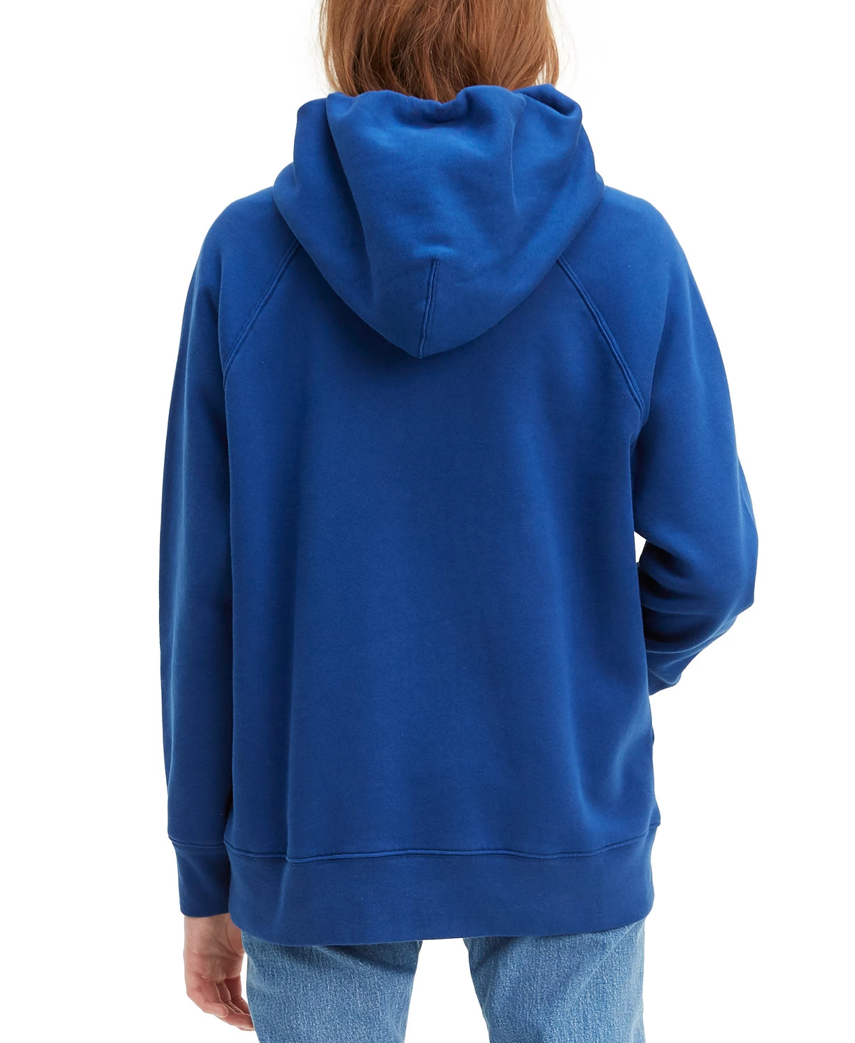 Moletom com capuz esportivo gráfico feminino Levi's azul-marinho tamanho XX-G