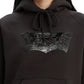 Moletom com capuz esportivo feminino Levi's com estampa de lantejoulas, preto, tamanho médio